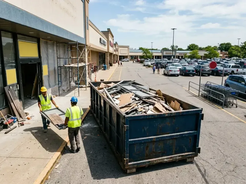 retail-store-renovation-debris-003 — frequently asked questions, Roll-off Dumpster Rentals in Warren AFB, WY